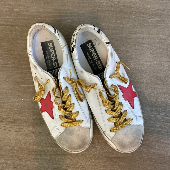 Women’s suede toe leather, snake print heel sneaker - Picture 2 of 8